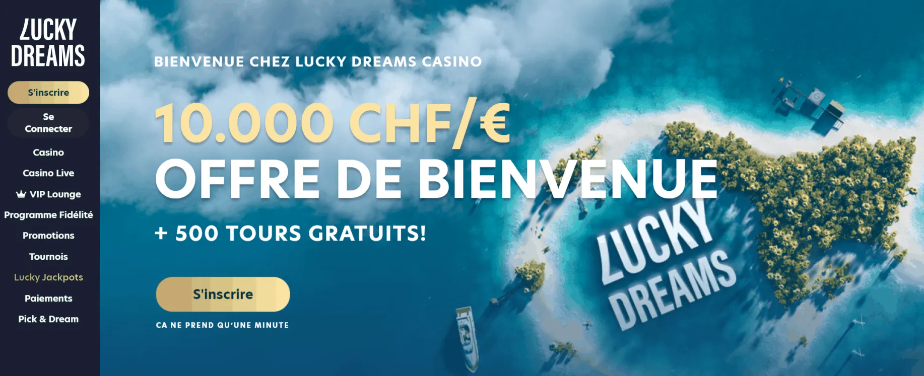 Lucky Dreams Casino bonus de bienvenue Lucky Dreams Casino Page d'accueil
